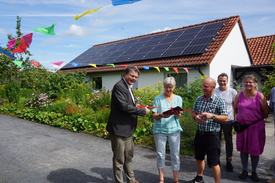 Einweihung der Solaranlage während des Sommerfestes 2023